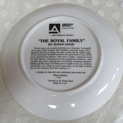 The Royal Family Cat Plate, 1988, #194