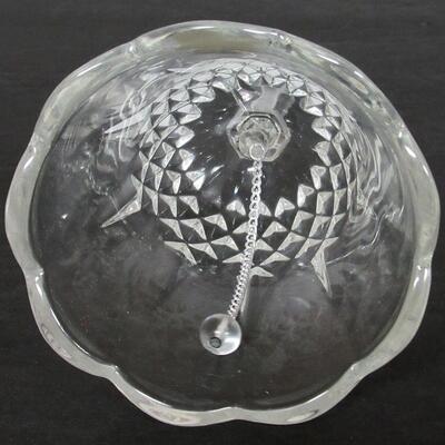 Tall Vintage Lead Crystal Glass Bell, Made in Yugoslovia