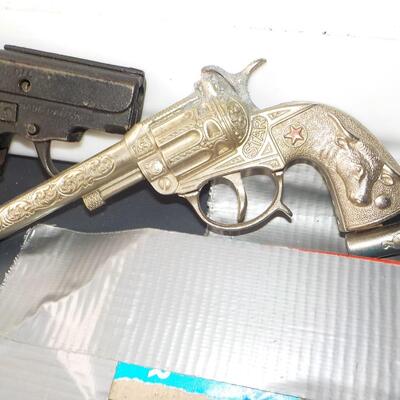 3- Vintage Hubley Cap pistols.