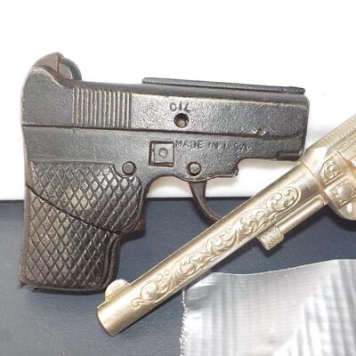 3- Vintage Hubley Cap pistols.