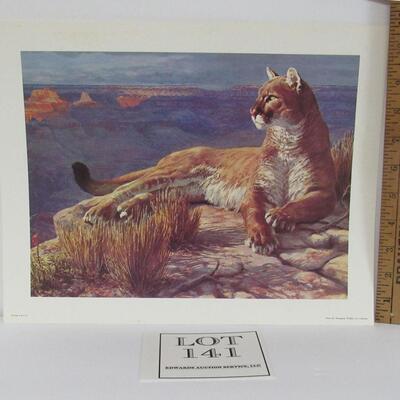 Remington Wildlife Art Collection, Mountain Lion, USA