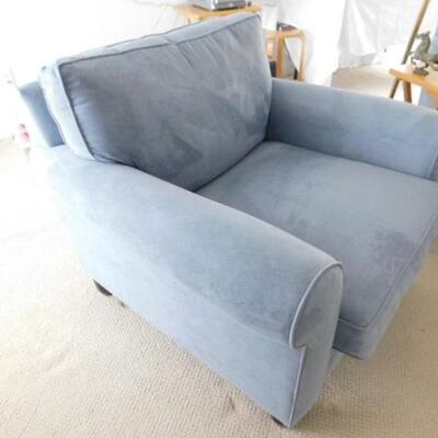 Upholstered Overstuffed Arm Chair #1 of 2
