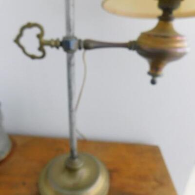Vintage Adjustable Slide Post Desk Lamp
