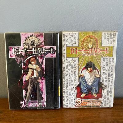 Death Note #1 #2 English Manga Book Graphic Novel Library Copies