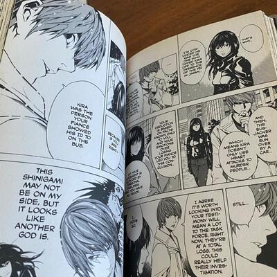 Death Note #1 #2 English Manga Book Graphic Novel Library Copies