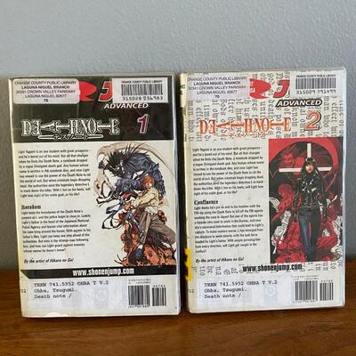 Death Note #1 #2 English Manga Book Graphic Novel Library Copies