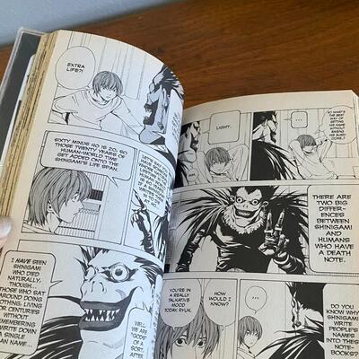 Death Note #1 #2 English Manga Book Graphic Novel Library Copies