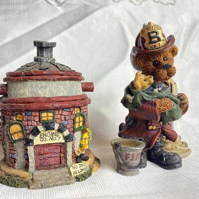 Vintage Boydâ€™s Bears Fireman & Firehouse