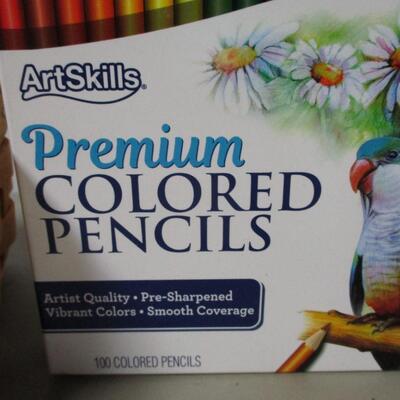 Artskills Premium Colored Pencils & Various Markers - 100 Pencils 