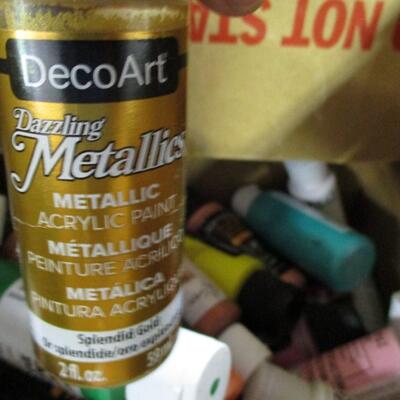 Box Lot Of Acrylic Pouring Paints