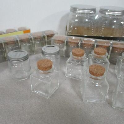 Mini Glass Spice Jars - Scrapbook Storage Jars