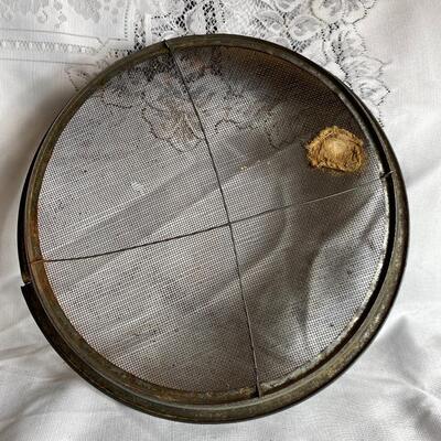 Vintage Gold Mining Sifter Pans Wire Mesh Tray
