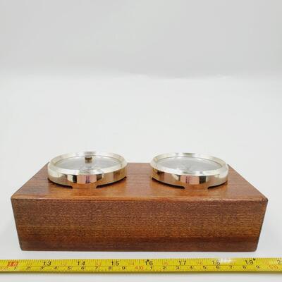 SPRINGFIELD MADE IN USA DESKTOP BAROMETER/THERMOMETER 