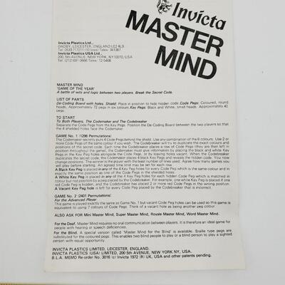 INVICTA MASTERMIND BREAK THE HIDDEN CODE