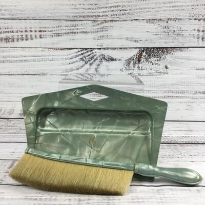 Vintage Plastic Dust Pan and Brush Crumb Sweeper
