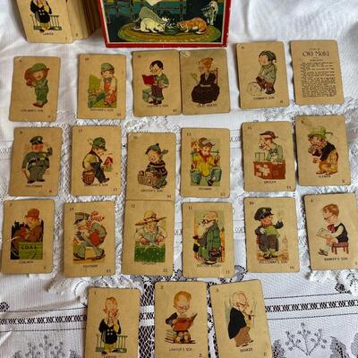 Vintage Milton Bradley Old Maid Card Game Complete 
