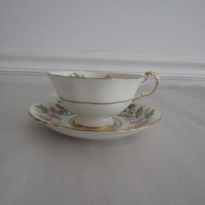 Antique Cup and Saucer Commemorating the Coronation of Queen Elizabeth II