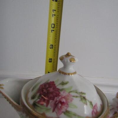 Gorgeous Floral Theme Coffee Pot by Elite Works Limoges