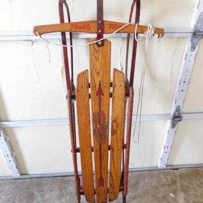 Vintage Flexible Flyer 51J Snow Sled