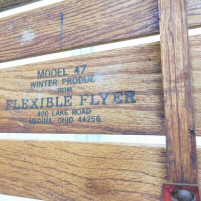 Vintage Flexible Flyer Model 47 Snow Sled