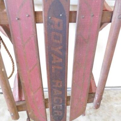Vintage Royal Racer Snow Sled