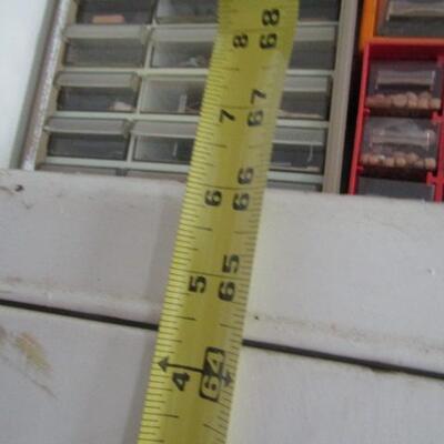 Vintage Metal Storage Cabinet- Measures Approx 18" x 13" X 66"