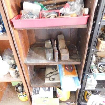 Three Shelves and All Contents of Tools and Hardware (Tool Box Not Included)