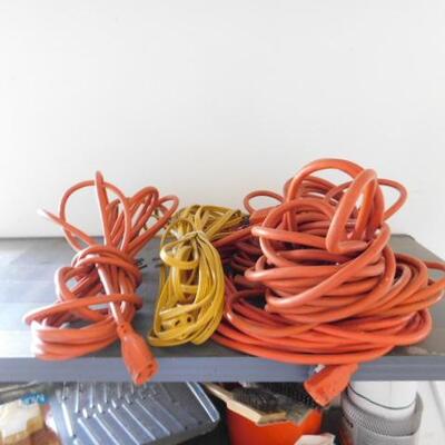 Shelve with Nice Assortment of Tool, Hardware and Power Cords (No Sled)