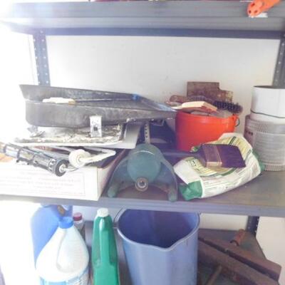 Shelve with Nice Assortment of Tool, Hardware and Power Cords (No Sled)