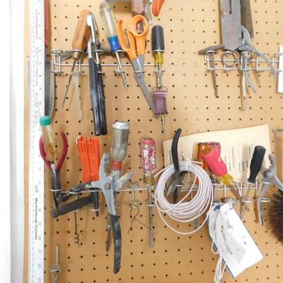 Peg Board #1 with Hand Tools and More