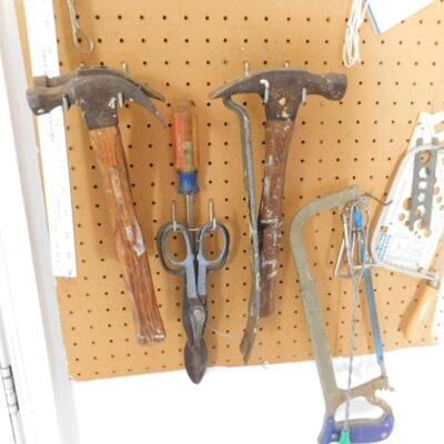 Peg Board #1 with Hand Tools and More