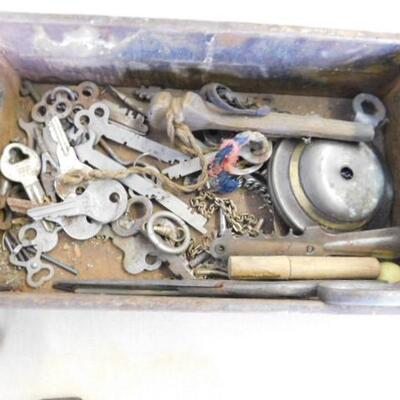 Collection of Vintage Locks and Key Assortment