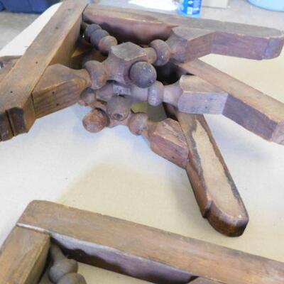 Set of Eight Vintage Solid Wood Corbels