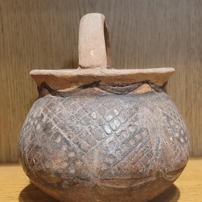 Lot 3: Signed Pottery with Handle