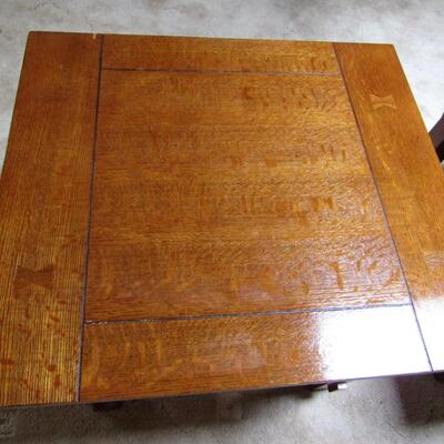 LOT 77  MISSION STYLE END TABLES