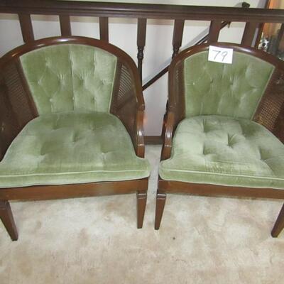 LOT 79  TWO MATCHING CHAIRS