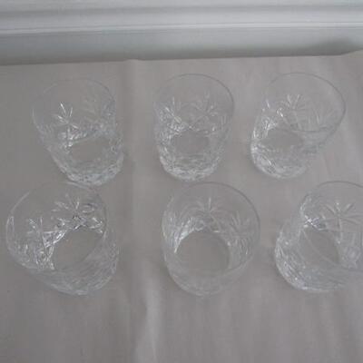 6 Lenox USA Crystal Double Old Fashioned Glasses