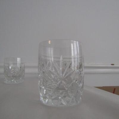 6 Lenox USA Crystal Double Old Fashioned Glasses