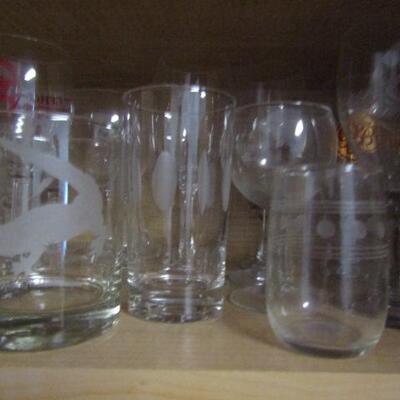 Several Cabinets Full of Misc. Kitchenware- Drinking Glasses, Mugs, Plates, Bowls, Etc.