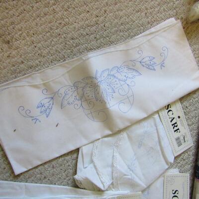 LOT 49  NEEDLE POINT, EMBROIDERY AND QUILTING SUPPLIES