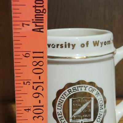 Lot 5: University of Wyoming Mug (Has been used for cleaning paint brushes)