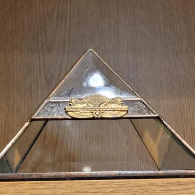 Lot 7: Pyramid Glass Original Artwork Signed Peter Adams 1994 