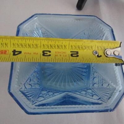 Assorted Blue Glass- Including Handled Serving Plate