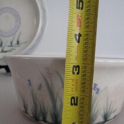 Handmade Pottery Kitchenware- Covered Baker, Plate, and Utensil Holder