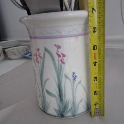 Handmade Pottery Kitchenware- Covered Baker, Plate, and Utensil Holder