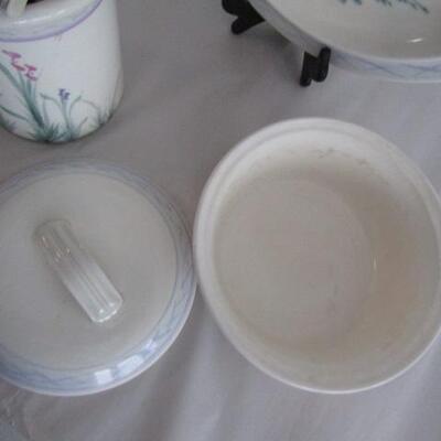 Handmade Pottery Kitchenware- Covered Baker, Plate, and Utensil Holder