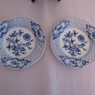 3 Blue and White Plates