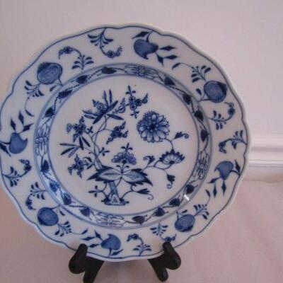 3 Blue and White Plates