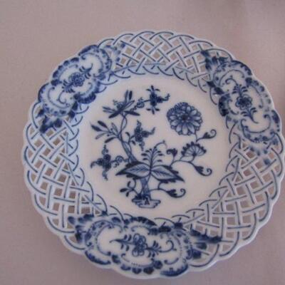 3 Blue and White Plates