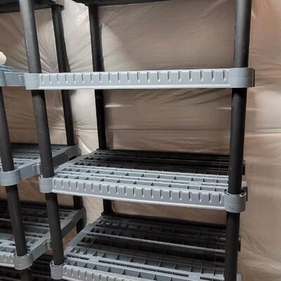 Lot 23: Heavy Duty Plastic Storage Shelf #1